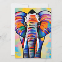 Farbenfroher afrikanischer Safari-Elefant