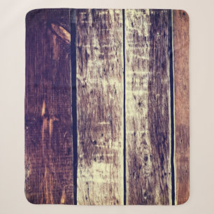 Farbenfroher alter Holz Hintergrund - Vintage dunk Sherpadecke