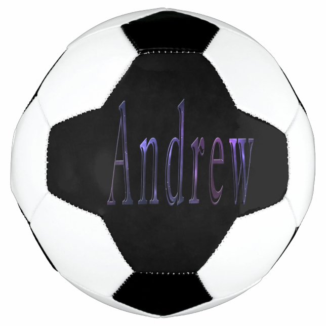 Farbenfroher Andreasname, Fußballball Fußball (Vorderseite)