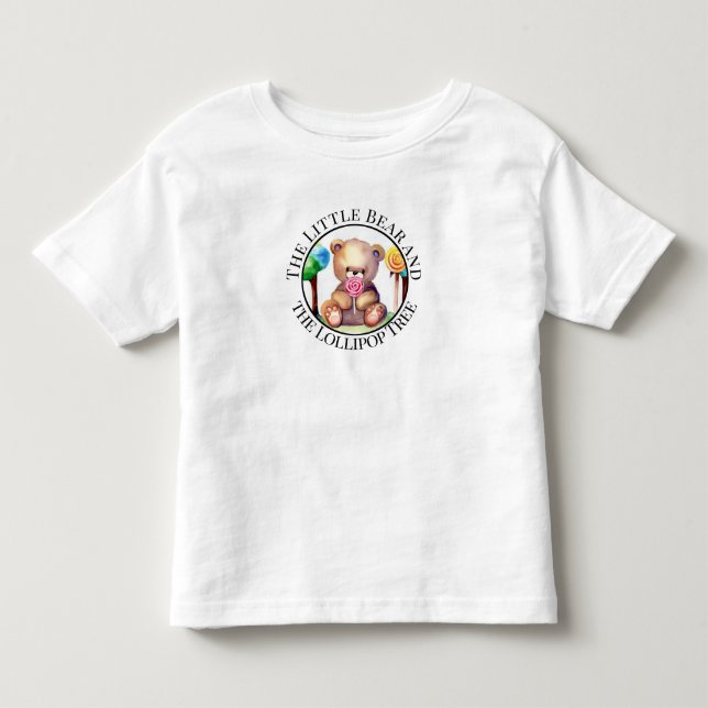 Farbenfroher Bär und Bonbons Kinderkind T - Shirt (Vorderseite)