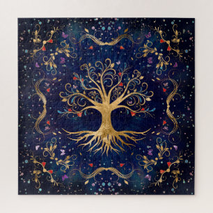 Farbenfroher Baum des Lebens - Yggdrasil