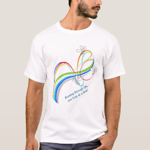 Farbenfroher Bienenflugpfad T - Shirt - Fun Buzzin