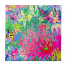 Farbenfroher Blumengarten Abstrakte Collage