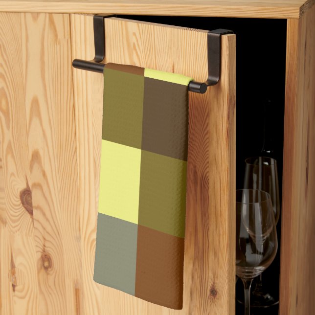 Farbenfroher Buffalo Karo Kariertes kariertes Must Geschirrtuch (Drittel gefaltet)