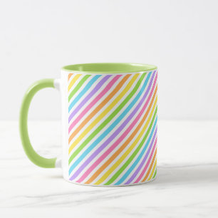 Farbenfroher Candy Strip Tasse