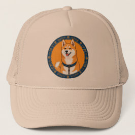Farbenfroher Cartoon Happy Dog Truckerkappe