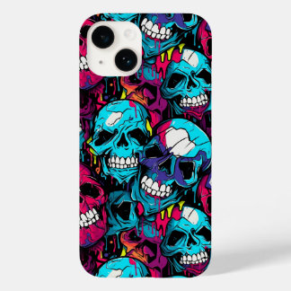 Farbenfroher Chaoskull Case-Mate iPhone 14 Hülle