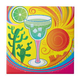 Farbenfroher Cocktail Fliese