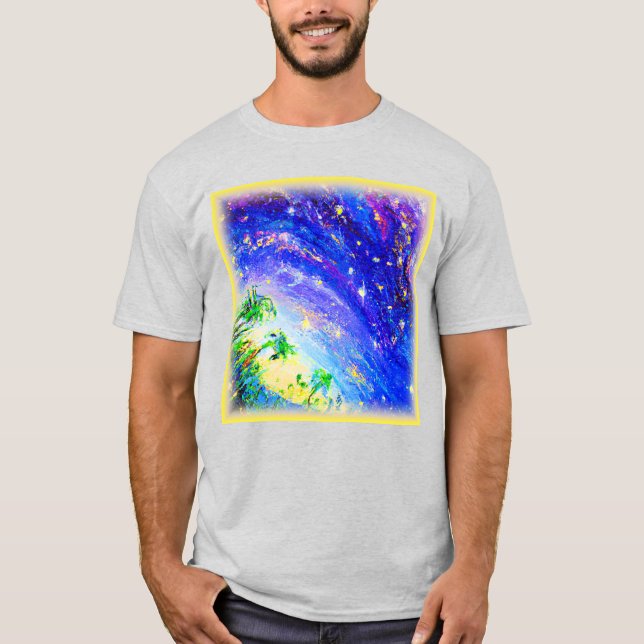 Farbenfroher Dance Dancing im Himmel. Jetzt kaufen T-Shirt (Vorderseite)