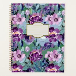 farbenfroher, eleganter Aquarellplaner Planer