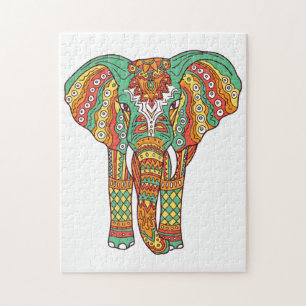 Farbenfroher Elephant Mandala