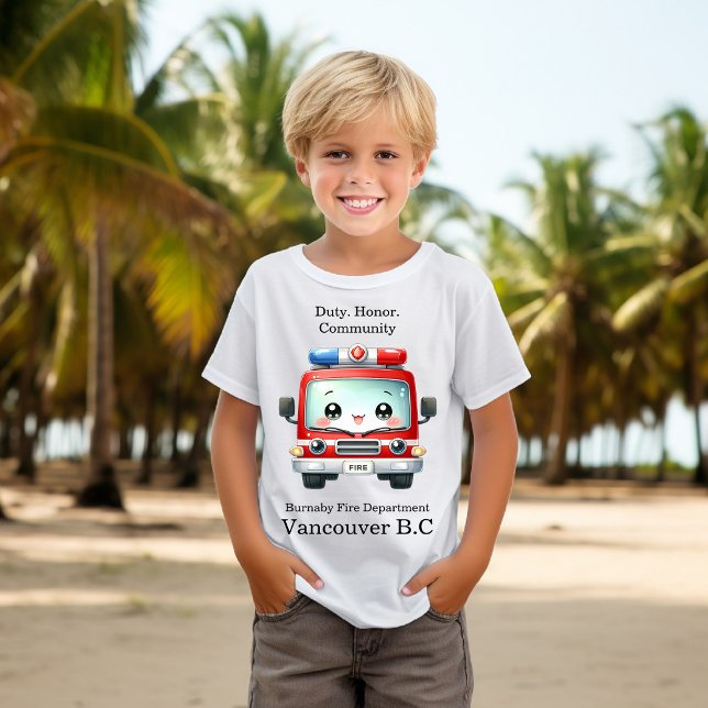 Farbenfroher Feuerwehrwagen einsatzbereit! T-Shirt (Von Creator hochgeladen)