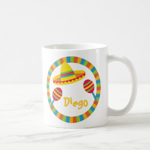 Farbenfroher Fiesta-Sombrero-Hut Maracas Kaffeetasse