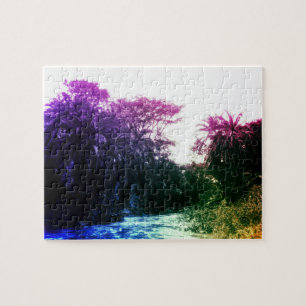 Farbenfroher Fluss Gallery Forest Vintag Tropical