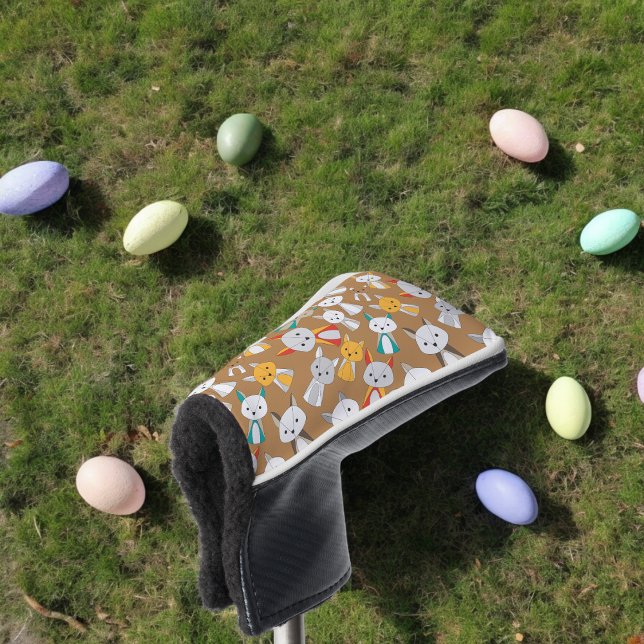 Farbenfroher Fox Cartoon Golf Headcover (golf putter cover)