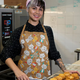 Farbenfroher Fox Cartoon Schürze