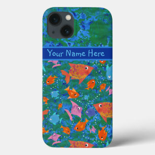 Farbenfroher Fun Fish im Meer Custom iPad Fall Case-Mate iPhone Hülle