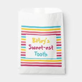 Farbenfroher Fun Striped Candy meine süßeste Zahnt Geschenktütchen