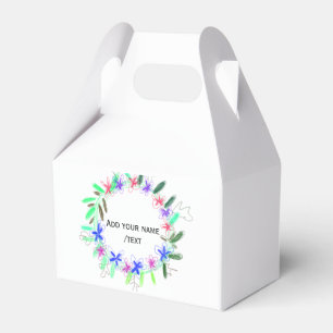 farbenfroher Gartenkranz Weihnachtsweihnachtsnacht Geschenkschachtel
