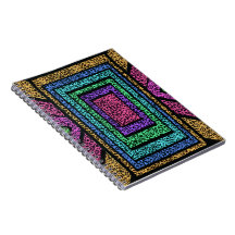 Farbenfroher geometrischer Regenbogen-Leoparden-Ti
