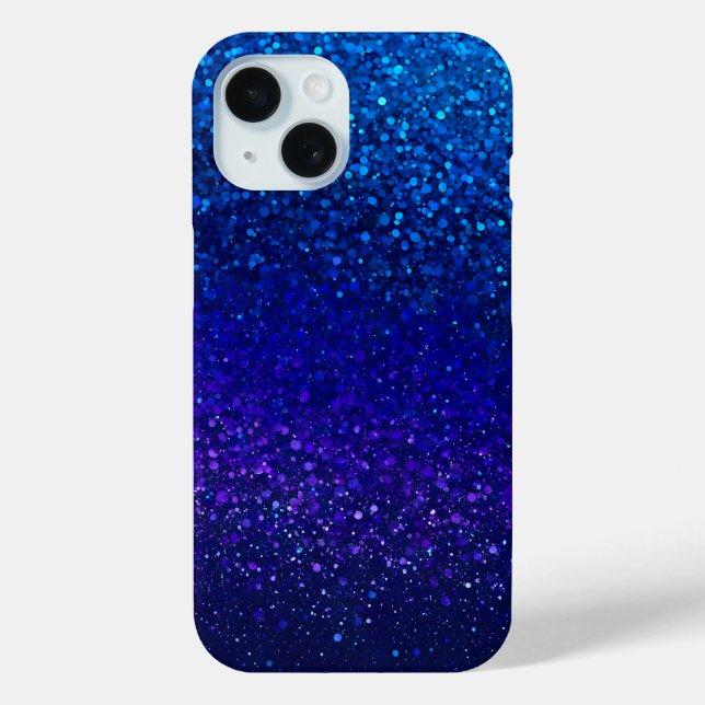 Farbenfroher Glitzer Art iPhone Case (Rückseite)
