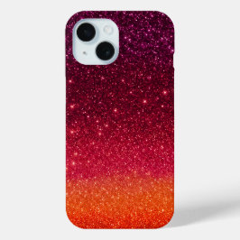 Farbenfroher Glitzer Art iPhone Case