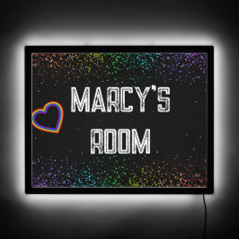 Farbenfroher Glitzer Herzstolz