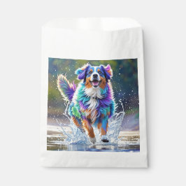 Farbenfroher, glücklicher, spielerischer lustiger  geschenktütchen