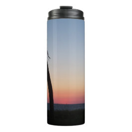 Farbenfroher Golf Sunset Thermosbecher