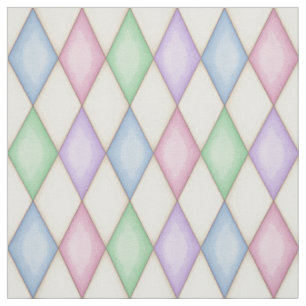 Farbenfroher Harlekin-Diamantenkontrollmuster (kle Stoff
