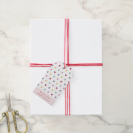 Farbenfroher individuelle Name und farbenfrohe Her Geschenkanhänger