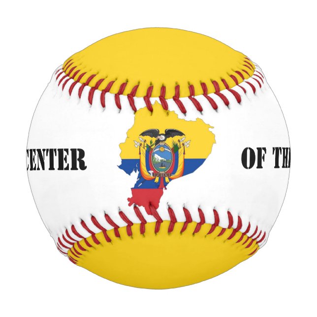 Farbenfroher, individueller Ecudor-Baseball  Baseball (Vorderseite)