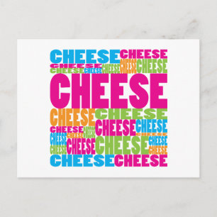 Farbenfroher Käse Postkarte