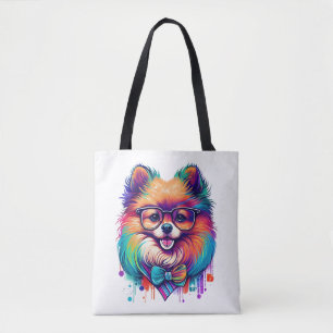 Farbenfroher Kawaii Spitz Hipster Tasche