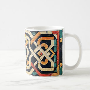 "Farbenfroher keltischer Knoten" Kaffeetasse