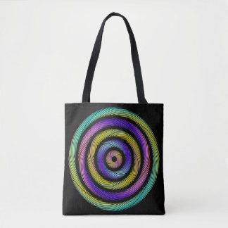 farbenfroher Kreis von Wimpern Tasche