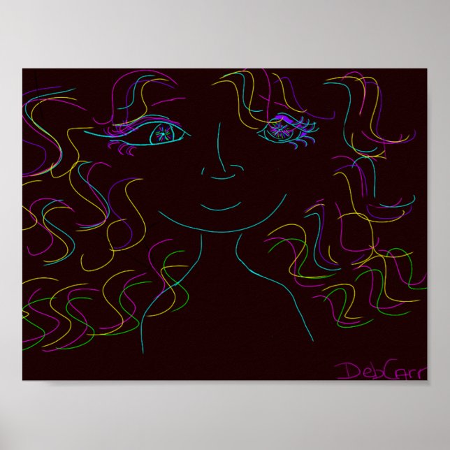 Farbenfroher Me-Poster-Druck Poster (Vorne)