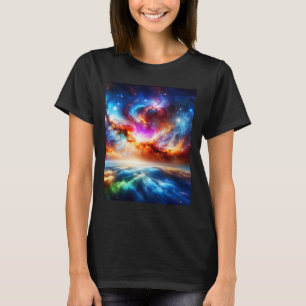 Farbenfroher Nebel außerhalb des Weltraumgalaxie-S T-Shirt