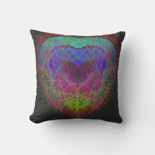 Farbenfroher Neon Graffiti-Schaumstoffdesign Kissen
