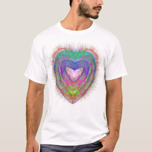 Farbenfroher Neon Graffiti-Schaumstoffdesign T-Shirt
