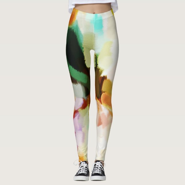 Farbenfroher Paint Spritzer #25 Leggings (Vorderseite)