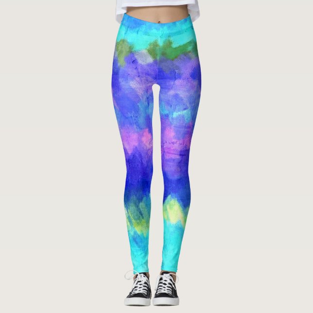 Farbenfroher Paint Spritzer #36 Leggings (Vorderseite)