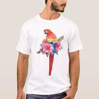 Farbenfroher Parrot-T - Shirt | Tropische Vogelwel