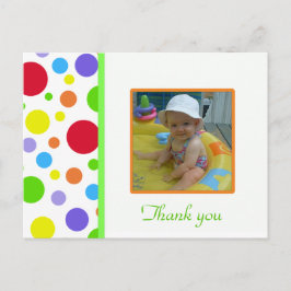 Farbenfroher Polka-dot: Bild: Danke Karte