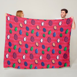 Farbenfroher Pop Art Ostereier Muster Fleecedecke