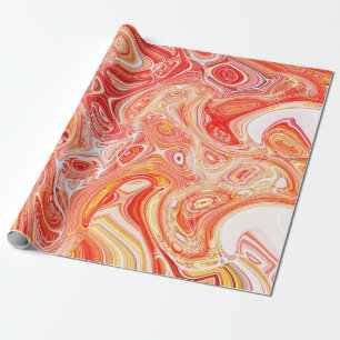 Farbenfroher psychedelischer Hintergrund aus verwo Geschenkpapier