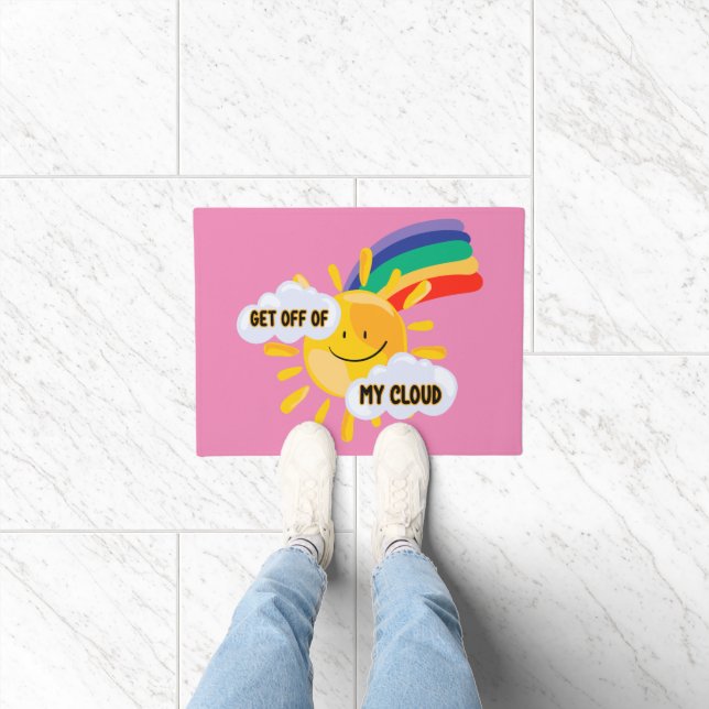 Farbenfroher Regenbogen aus meiner Cloud Fußmatte (Indoor)