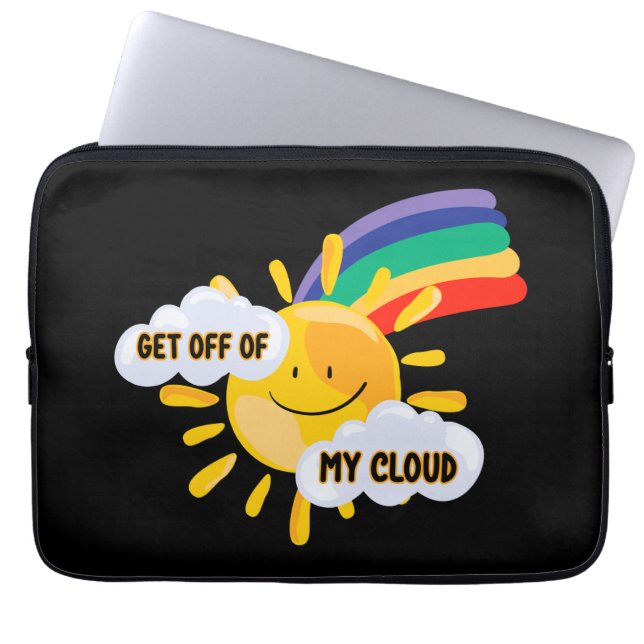Farbenfroher Regenbogen aus meiner Cloud Laptopschutzhülle (Vorderseite)