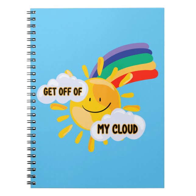 Farbenfroher Regenbogen aus meiner Cloud Notizblock (Vorderseite)