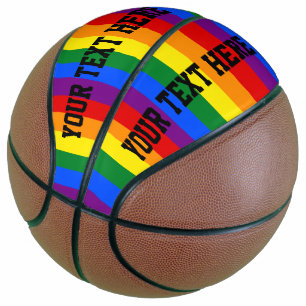 Farbenfroher Regenbogen Basketball